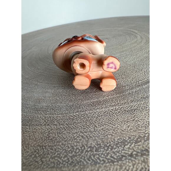 Littlest Pet Shop LPS Brown Pug #1313 Blue Eyes 2007 - Picture 5 of 6